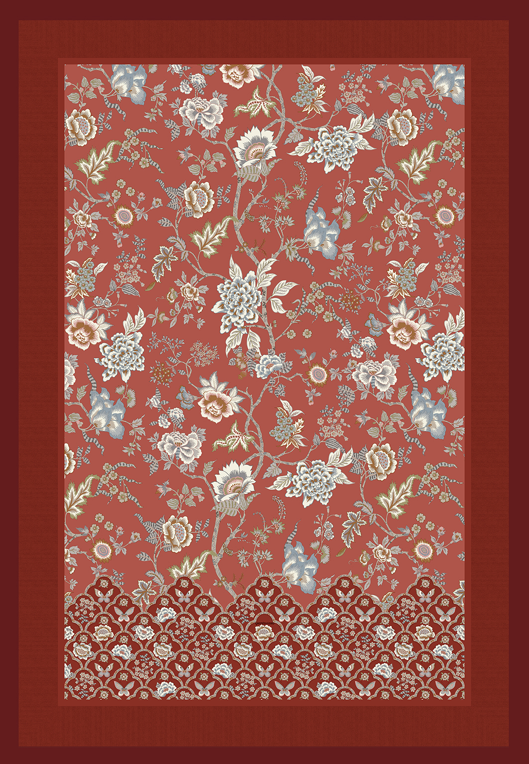 Foulard Bassetti Vicenza 100% Cotone 270x270 Cm - Sciarpa Decorativa Beige Per Arredo - Foto 7