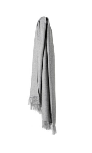 Traveller scarf - Light grey ivory 1