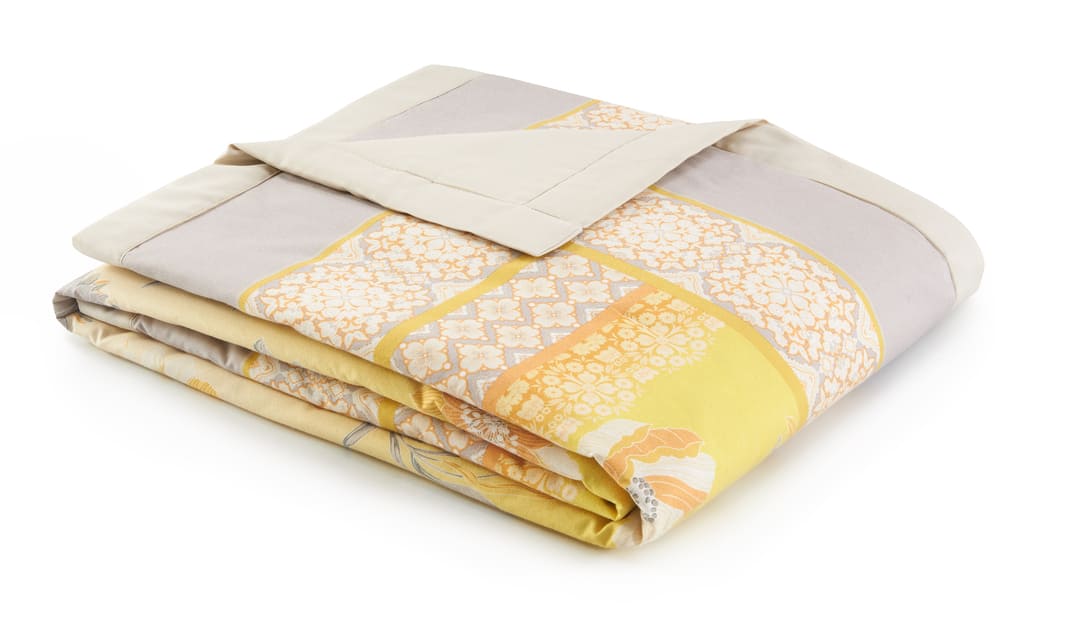 Foulard Bassetti POSILLIPO 270x270 Cm - 100% Cotone, Colore Giallo, Per Arredamento - Foto 2