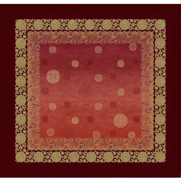 BASSETTI_Tischdecke_Pallavicino_110x110_-Baumwolle_R1_rot_1 Bassetti Tischwäsche Pallavicino R1 110x110