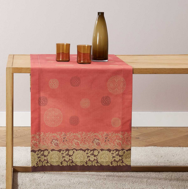 BASSETTI_Tischlaeufer_Pallavicino_50x150_-Baumwolle_R1_rot_1 Bassetti Tischwäsche Pallavicino R1 50x150