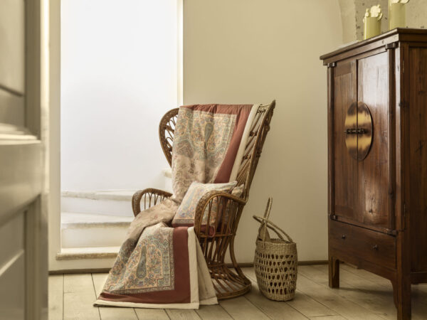 A- GFL Plaid Indian Roses 41 Bassetti Foulard Indian Roses 41