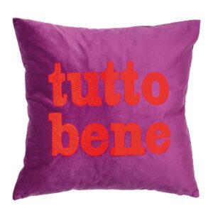 PAD Concept Kissenhülle LETTERS tutto bene-berry 45 x 45