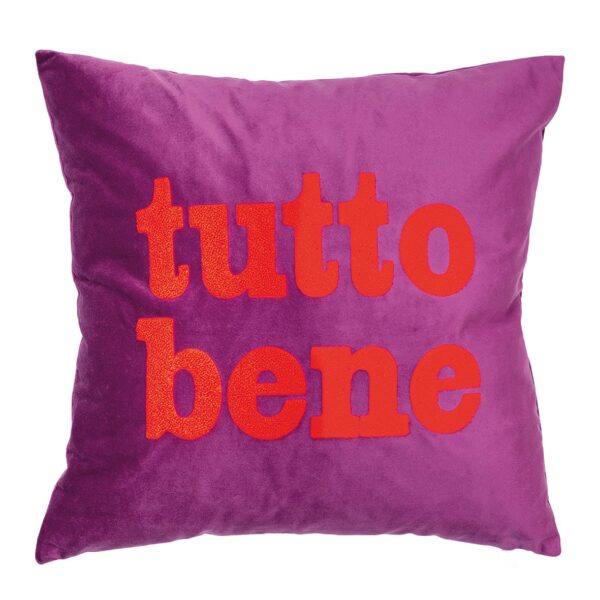 Letters-45x45-tutto bene -berry Letters-45x45-tutto bene -berry